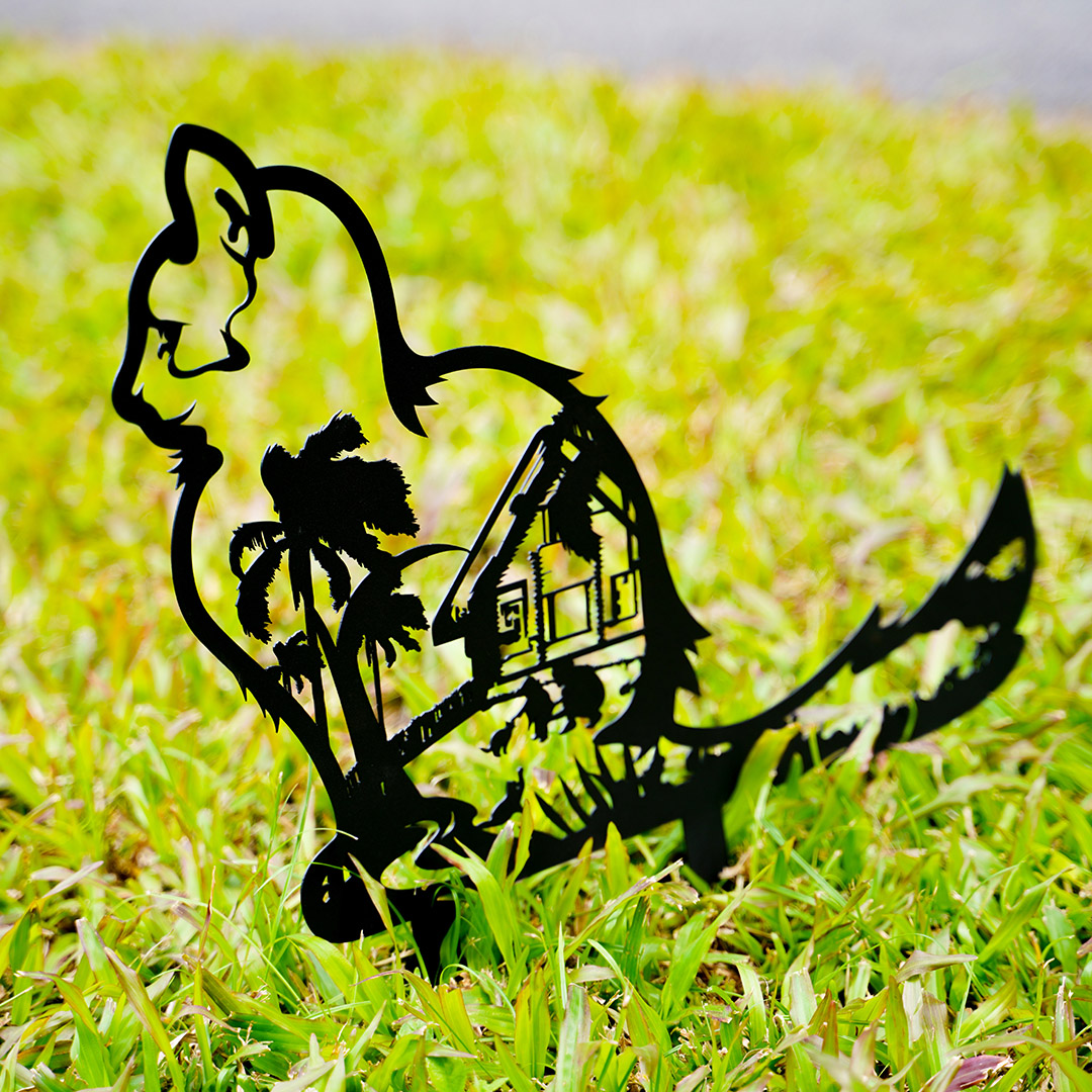 Metal Doll Cat - Garden Decor Art