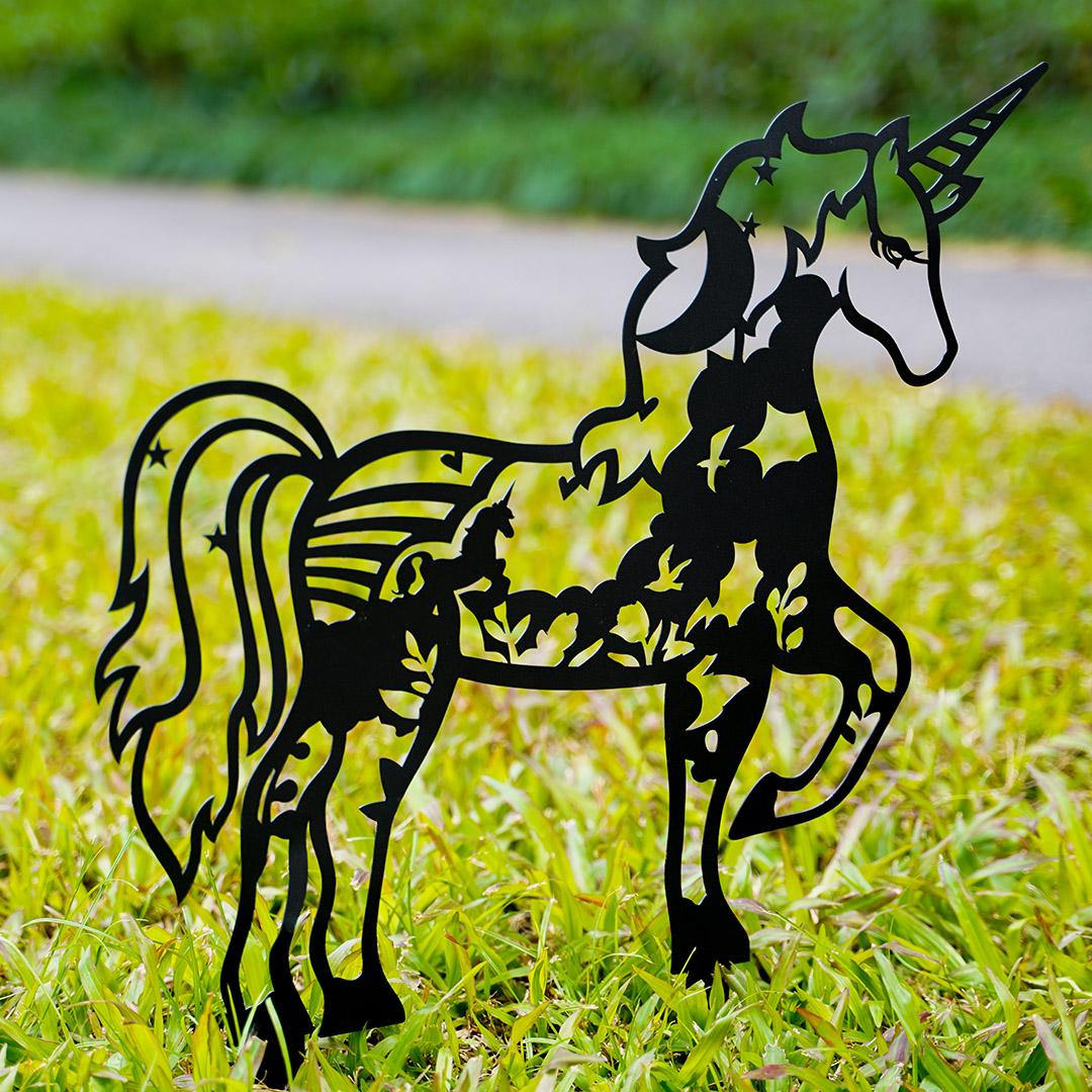 Metal Unicorn- Garden Decor Art