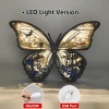 Blue Morpho 3D Wooden Carving,Suitable for Home Decoration,Holiday Gift,Art Night Light
