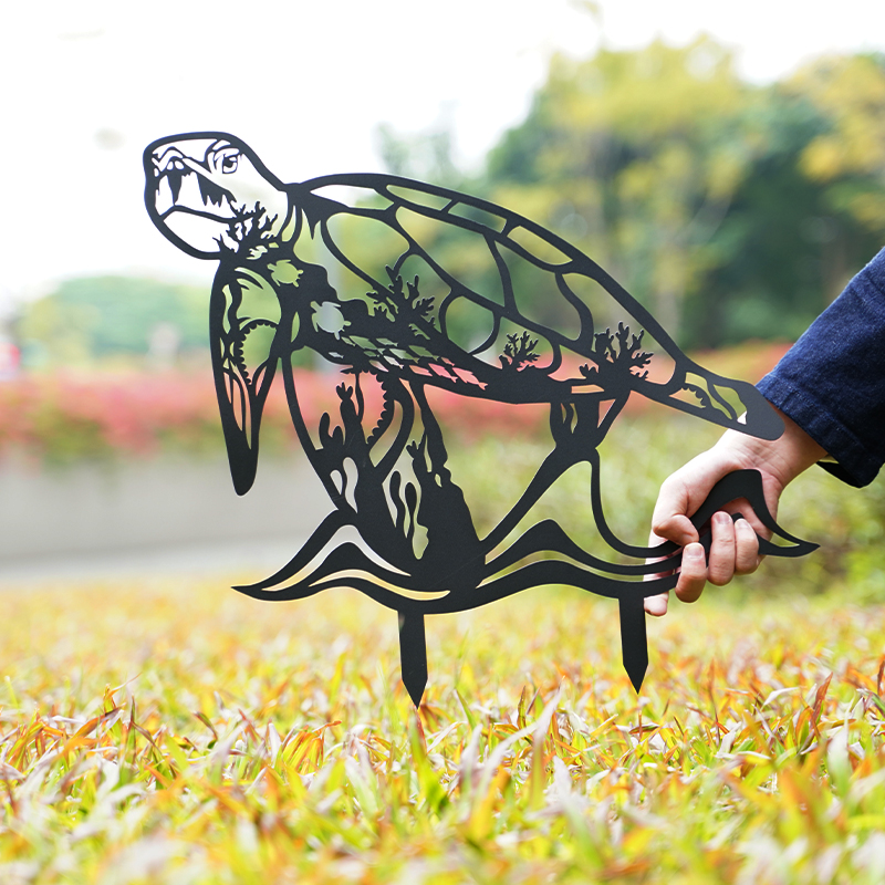 Metal Turtle - Garden Decor Art