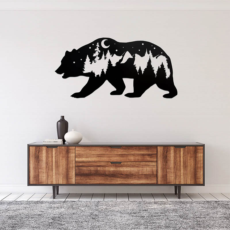 Bear - Metal Wall Art